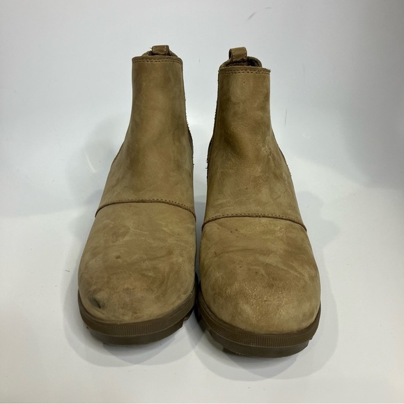 Sorel Joan of arctic ll wedge booties tan leather size 9 - Picture 3 of 8